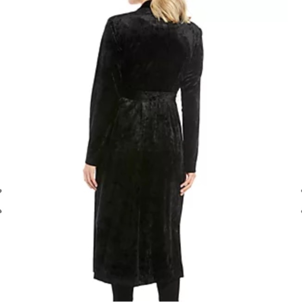 Wayf La Roux Black Velvet Belted Robe - Picture 2 of 11